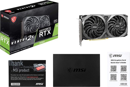 MSI Gaming GeForce RTX 3060 12GB 15 Gbps GDRR6 192-Bit HDMI/DP