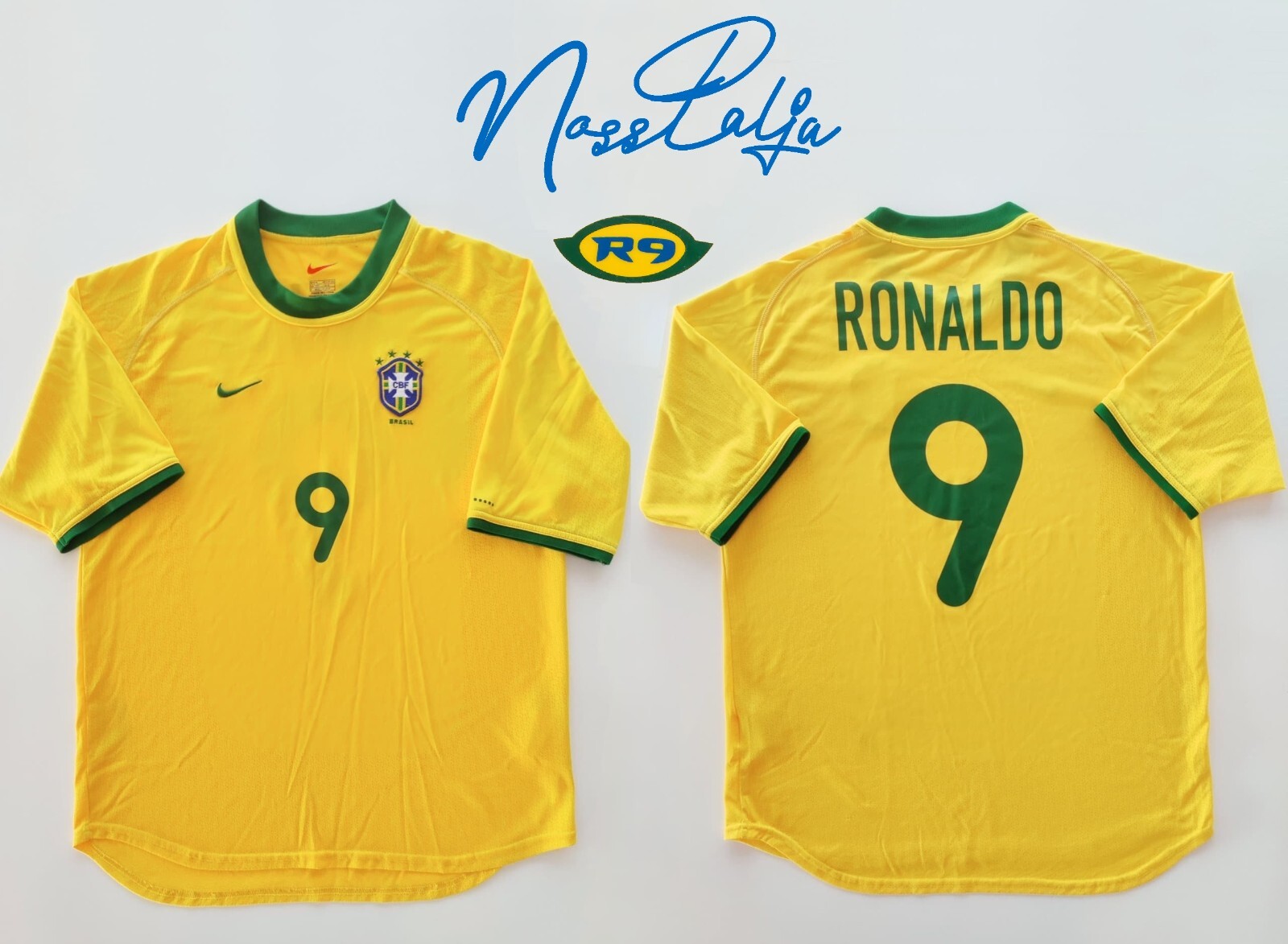 Brazil Ronaldo R9 2000/02 Official Nike Home Shirt Jersey Size M