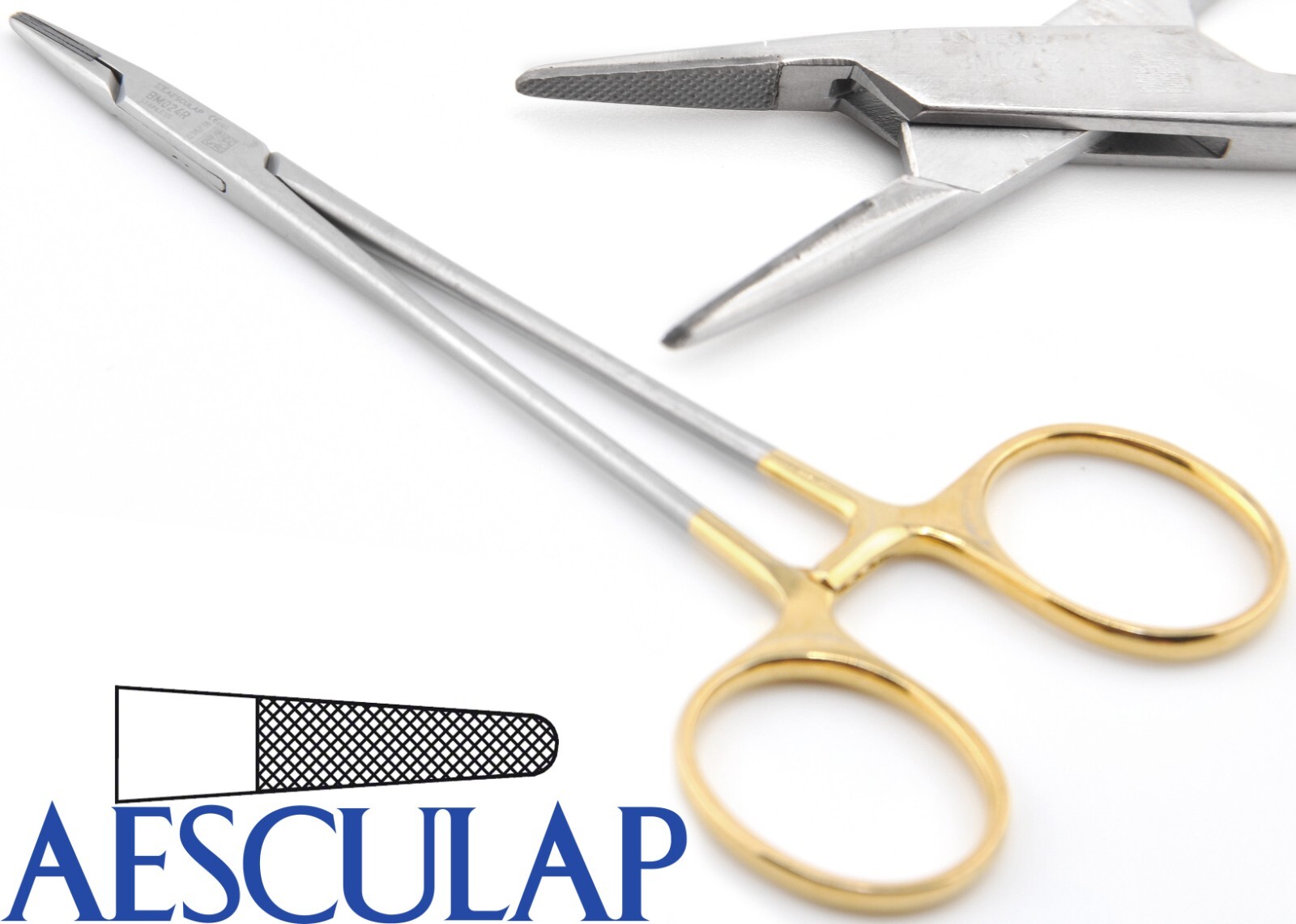 AESCULAP BM024R Durogrip Webster SERR TC Tungsten CarbBite Needle