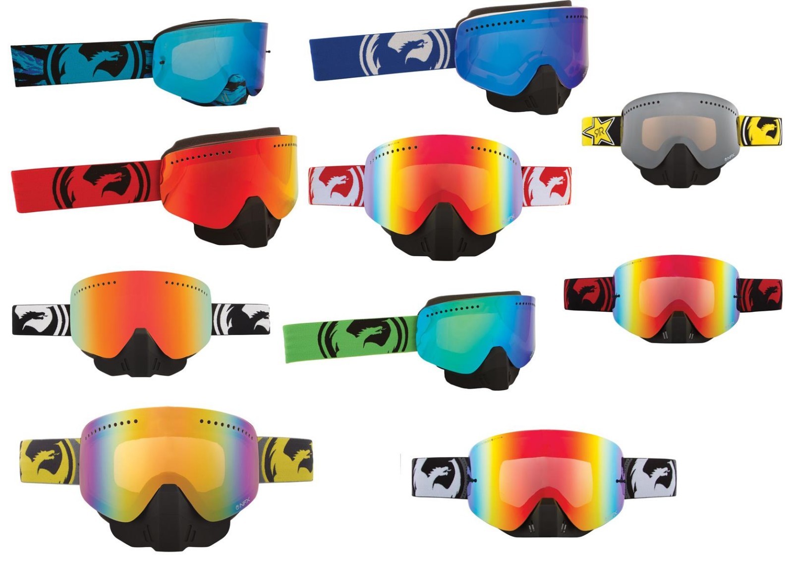 Dragon NFX Snow Goggles with Removable Nose Guard, Snowmobile