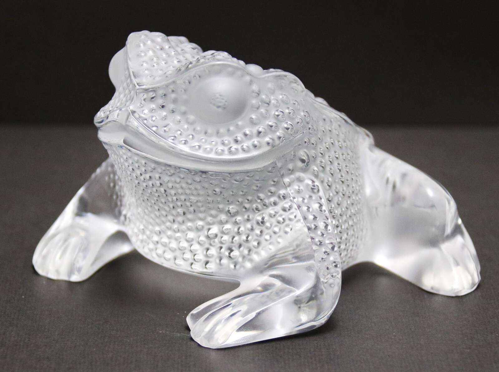 Lalique Signed Crystal Clear Frosted 