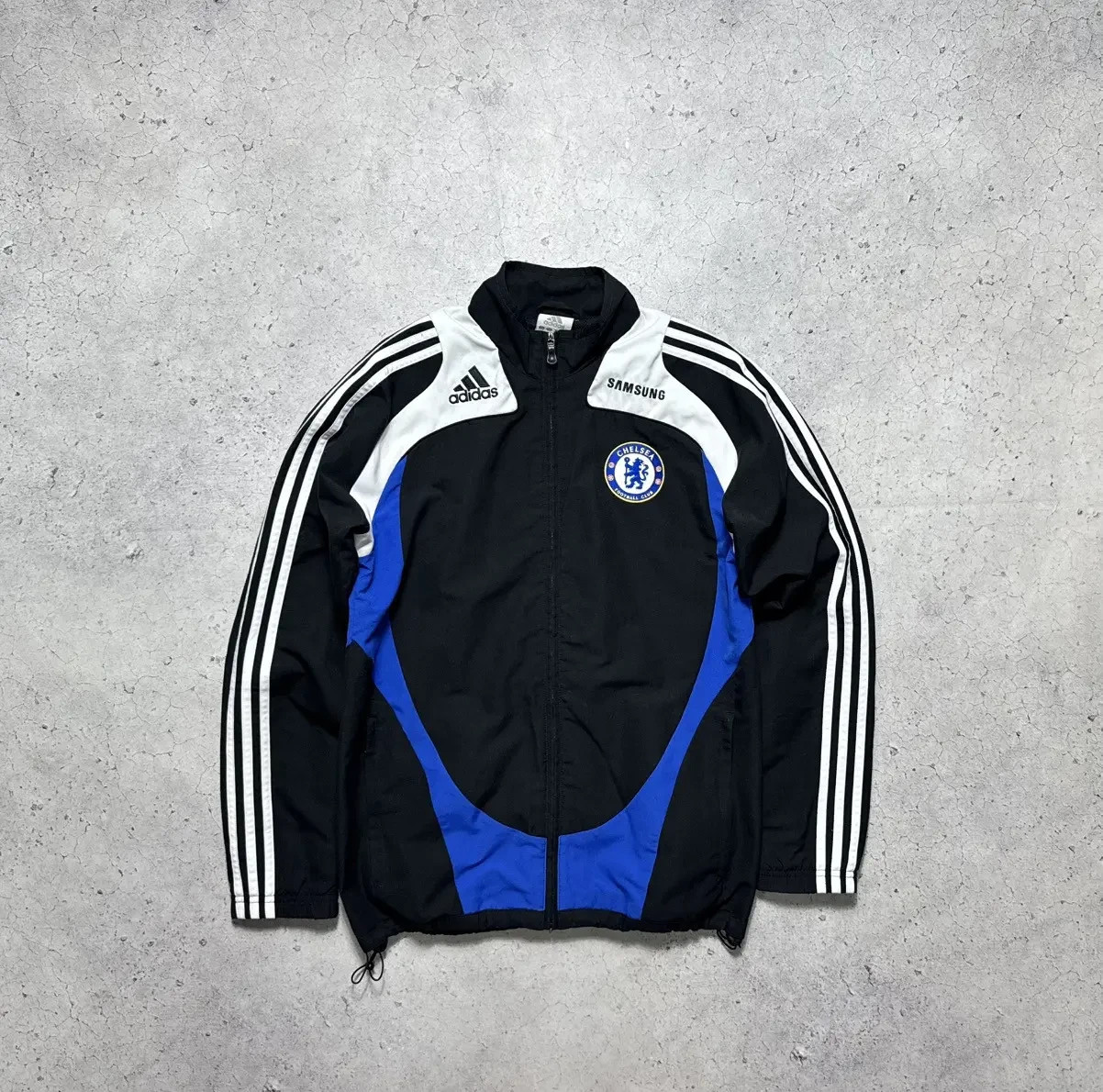 Adidas FC Chelsea Vintage Nylon Soccer Track Jacket Y2K | eBay