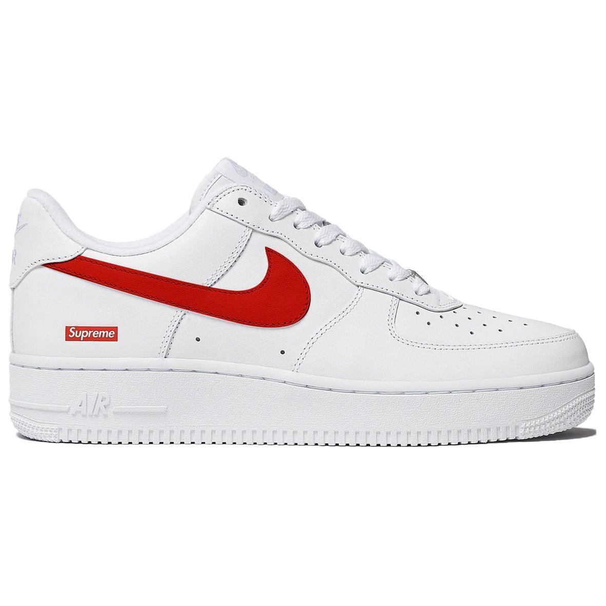 Nike Supreme x Air Force 1 Low Box Logo - Speed Red - CU9225-101