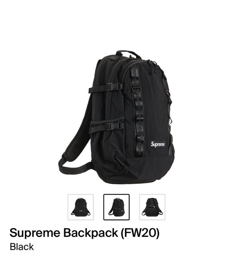 Supreme FW20 Box Backpack Black | eBay