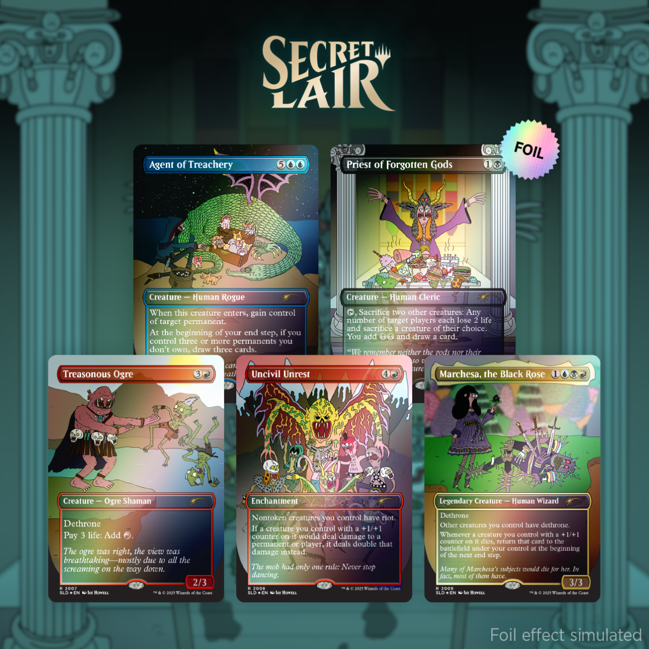 Secret Lair Featuring: Jay Howell RAINBOW FOIL Edition Sealed MTG