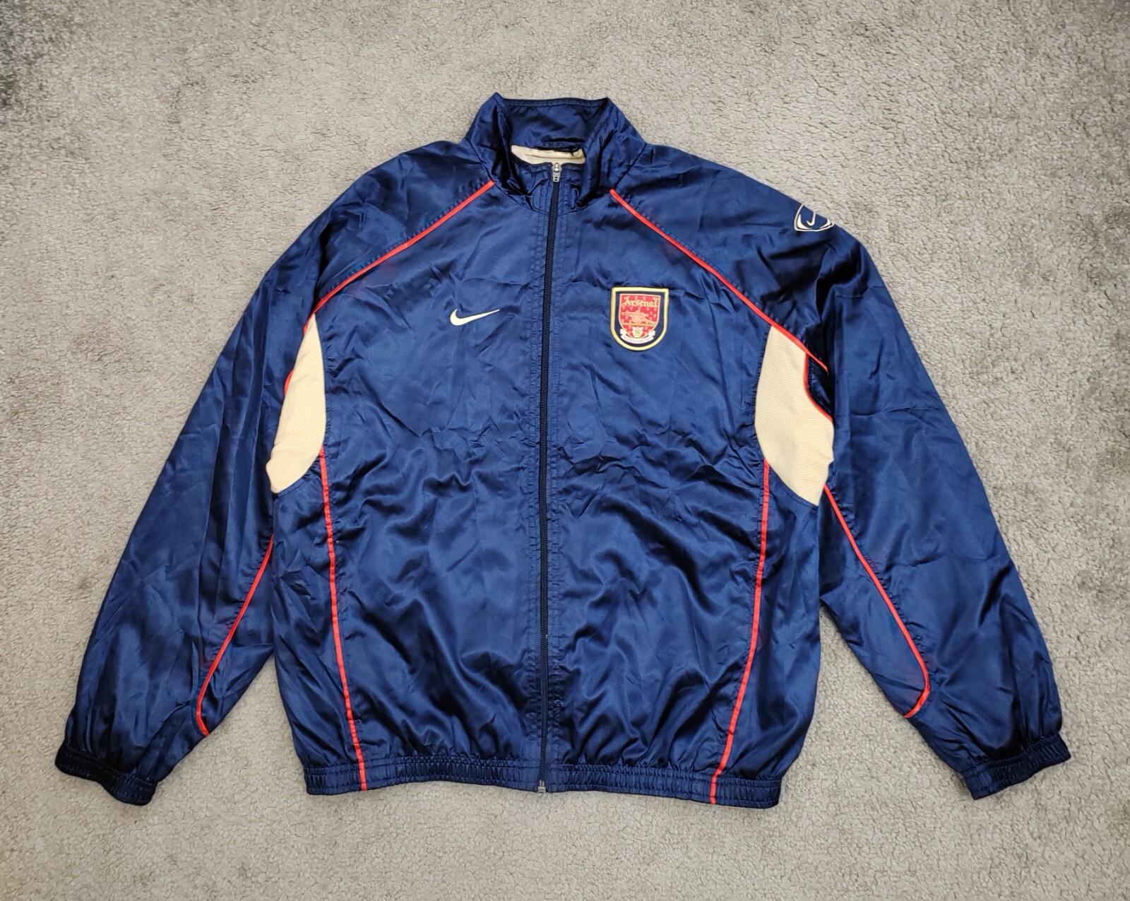 2001-02 Arsenal Fc Nike Track Jacket Football Gunners SIZE SMALL
