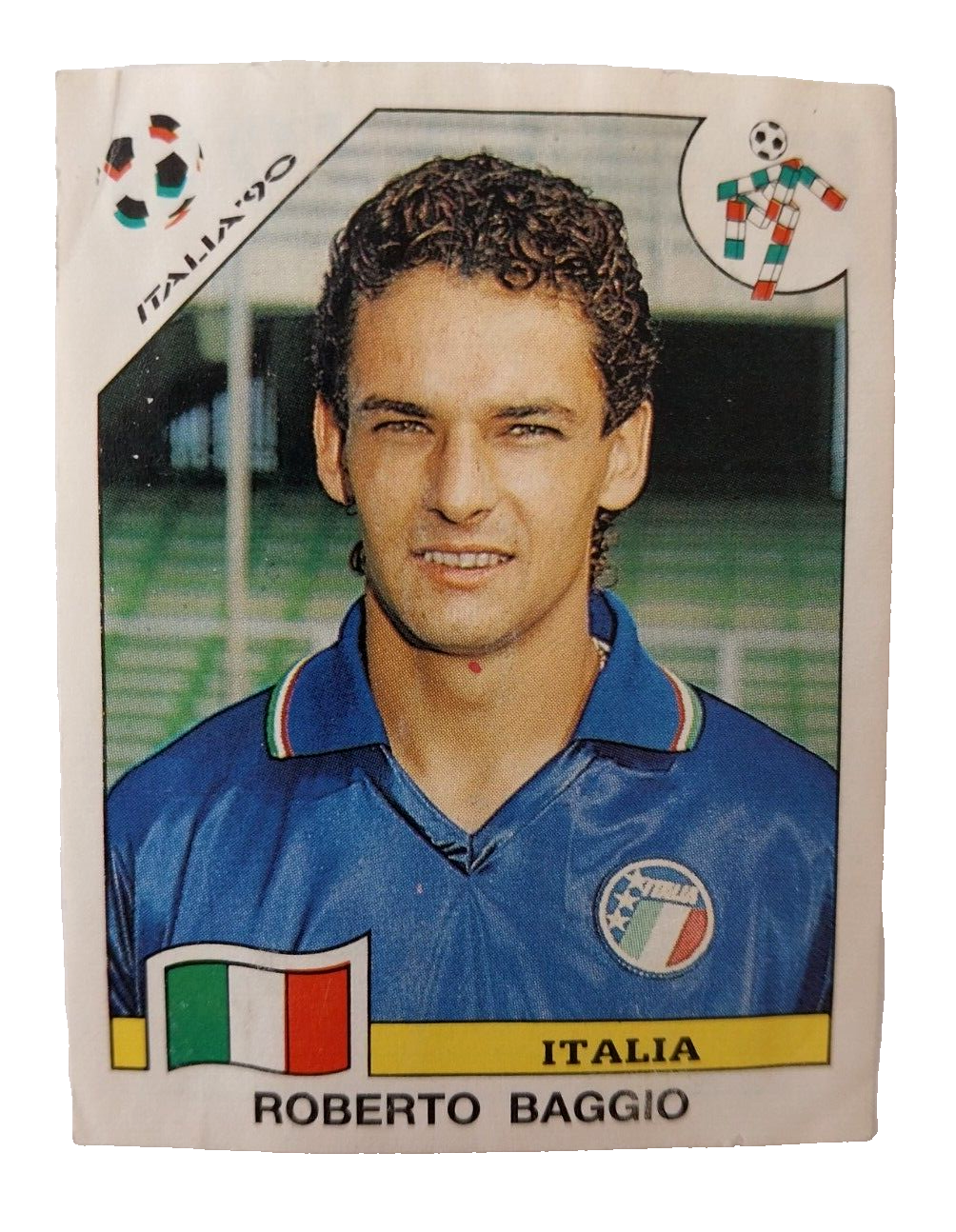 Panini World Cup Italia 90 Roberto Baggio Sticker Rare Argentina