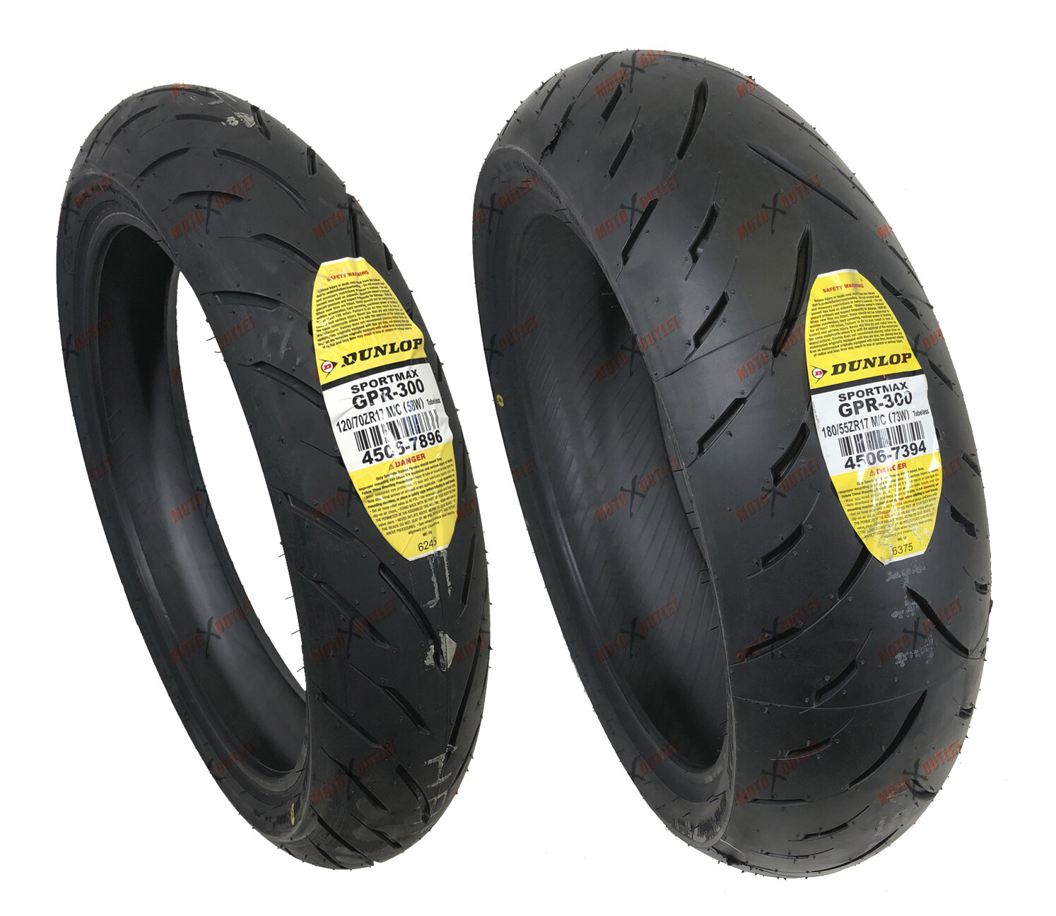 Dunlop GPR 300 120/70ZR17 180/55ZR17 Front Rear Tire Set