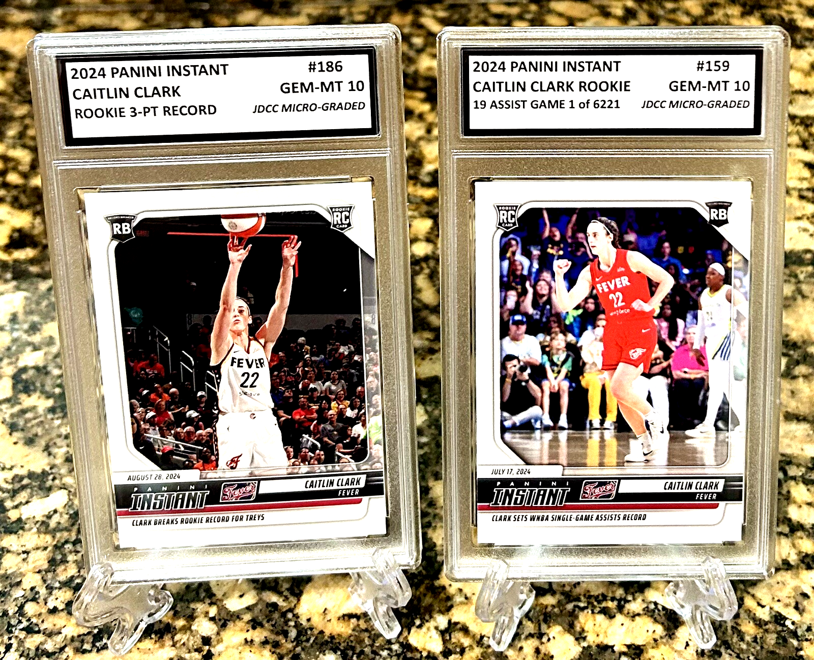 2 CAITLIN CLARK 2024 Panini GRADED GEM-MT 10 Rookie Lot #159