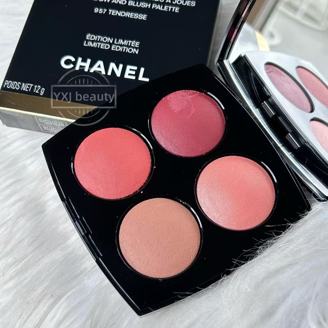 New Chanel LES 4 ROUGES Eyeshadow & Blush Palette Full Size