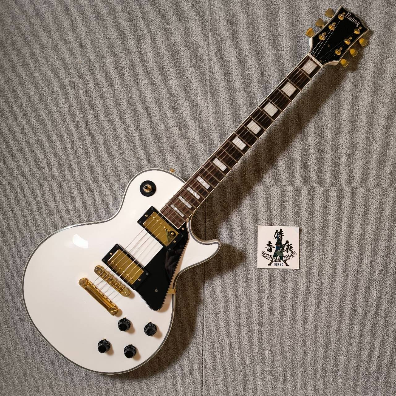 Burny by Fernandes RLC-55 Electric Guitar Les Paul Custom White