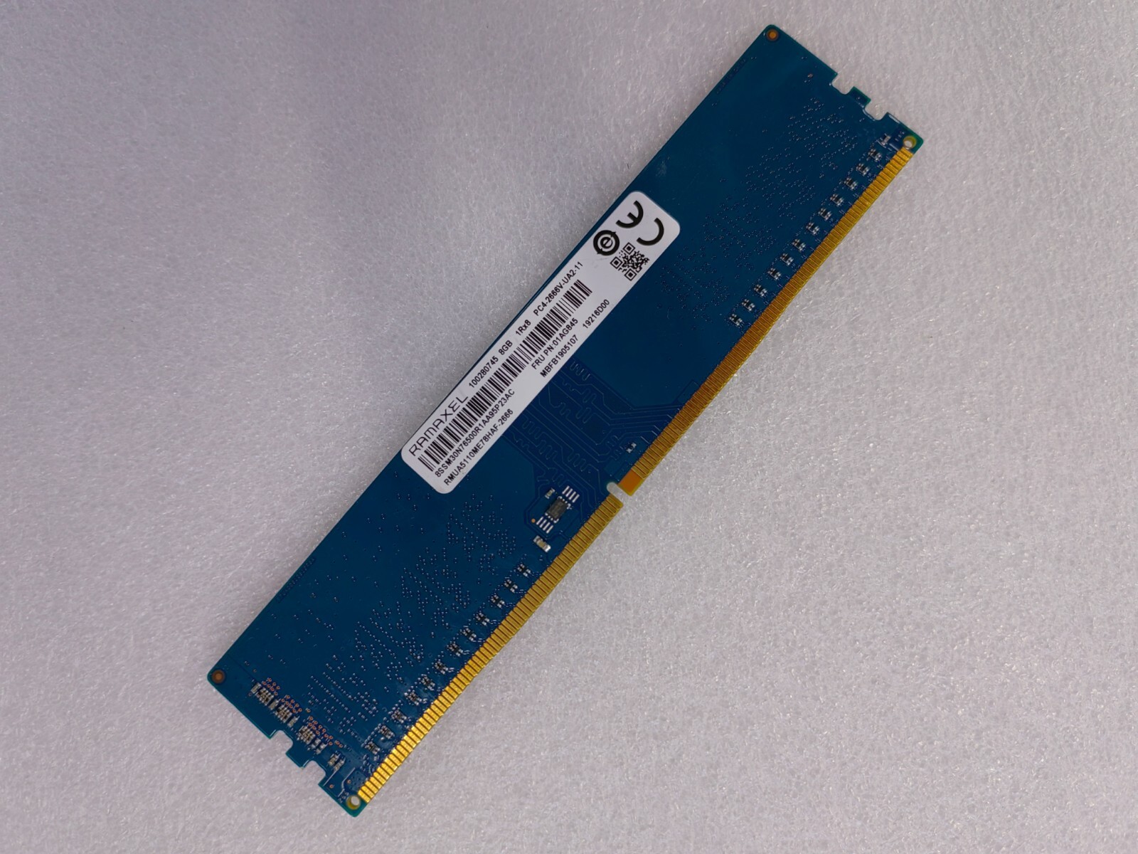 Lenovo RAMAXEL 8GB DDR4 2666 Desktop DIMM RAM 1Rx8 PC4-21300