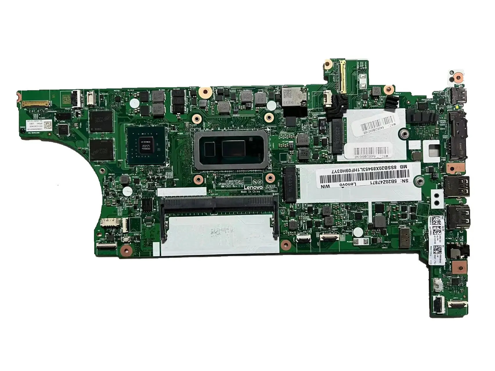 5B20Z47871 Lenovo ThinkPad T14 Gen 1 T15 Gen 1 Laptop Motherboard
