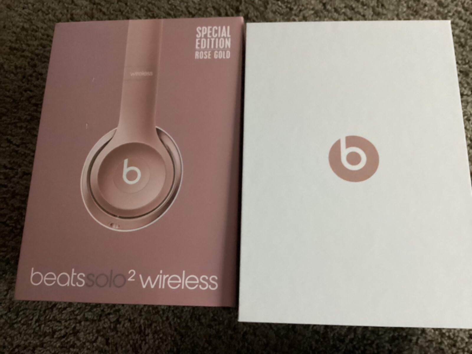 BOX ONLY Beats Solo 2 Wireless Spec Edition Rose Gold Dr. Dre