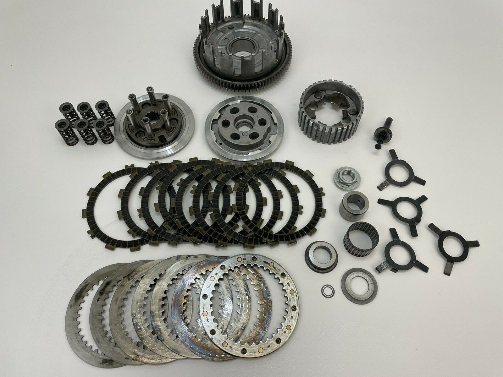 05 06 Kawasaki Ninja ZX6 ZX 6 ZX6r OEM Clutch Basket Fibers Steels