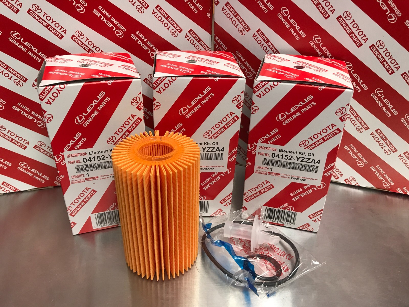 Set of 3 Toyota Genuine OEM Oil Filter 04152-YZZA4 Sequoia And