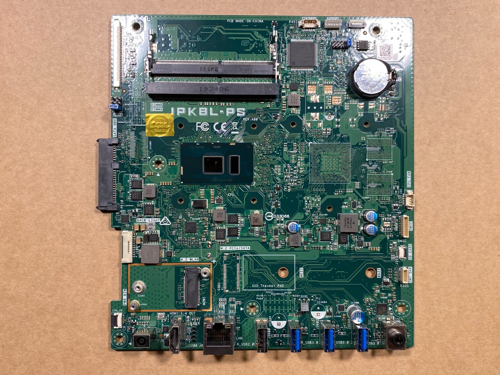 NEW Dell Inspiron 3277 3477 AIO Intel Motherboard 4415U IPKBL-PS