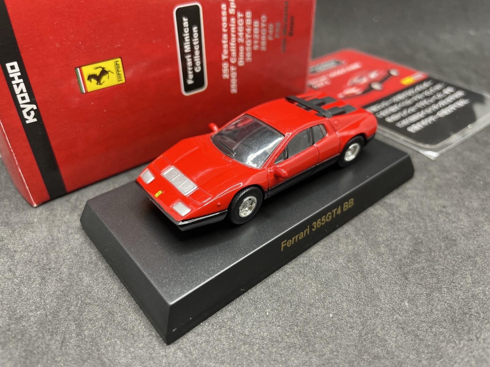 Kyosho 1/64 Ferrari collection 1 365 GT4 BB Red Diecast model car