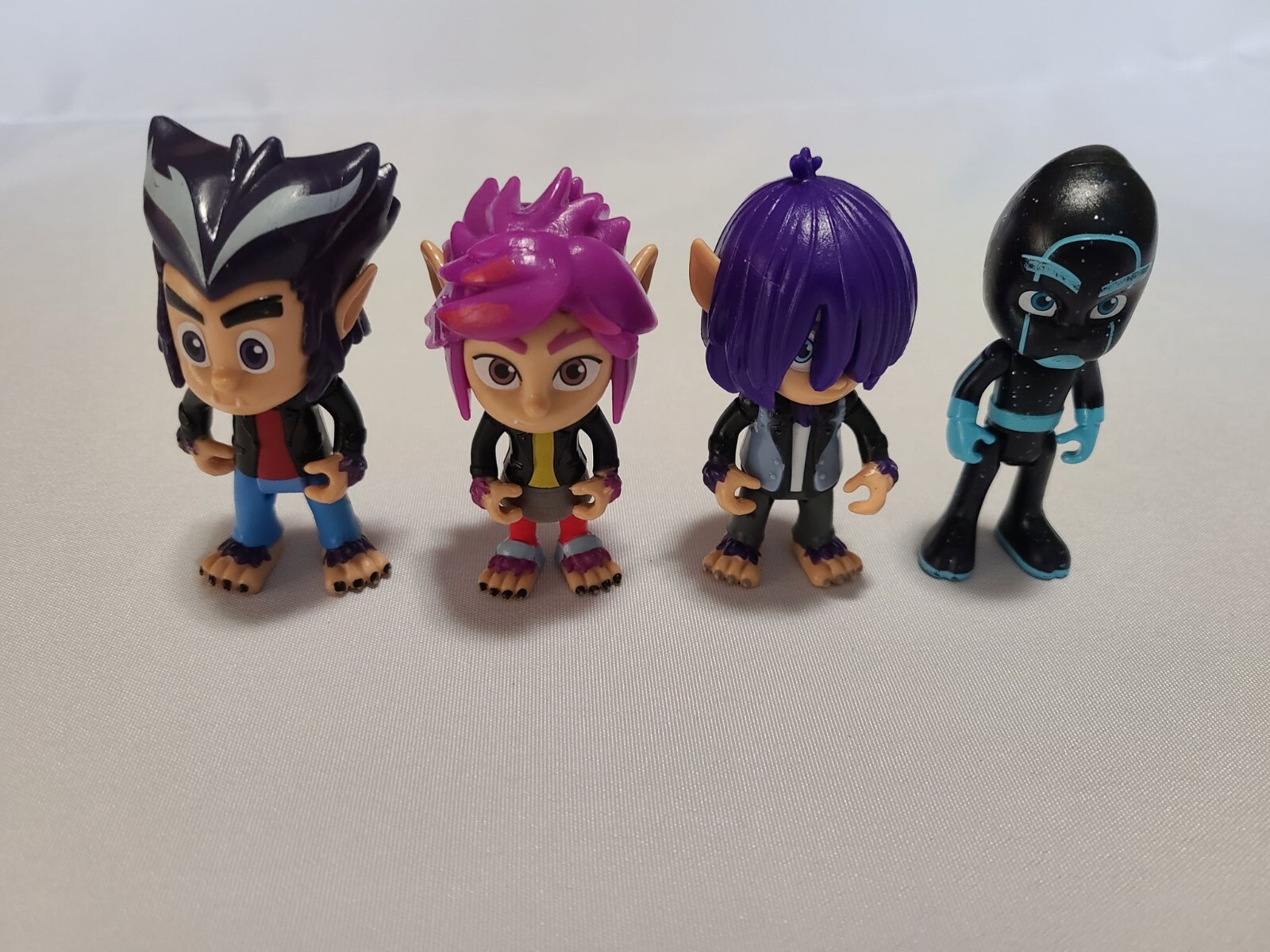 Lot of 4 - Disney PJ Masks Villains Wolfy Kids Kevin Howler Rip