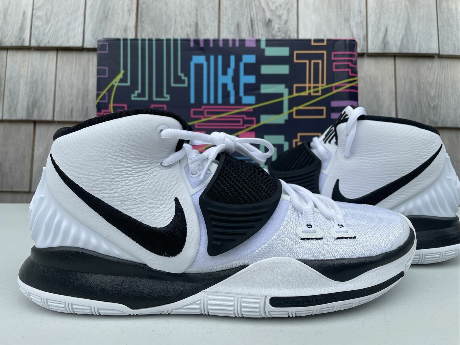 Nike Kyrie 6 TB White Black Panda Oreo CW4142-101 sz 15 Men's