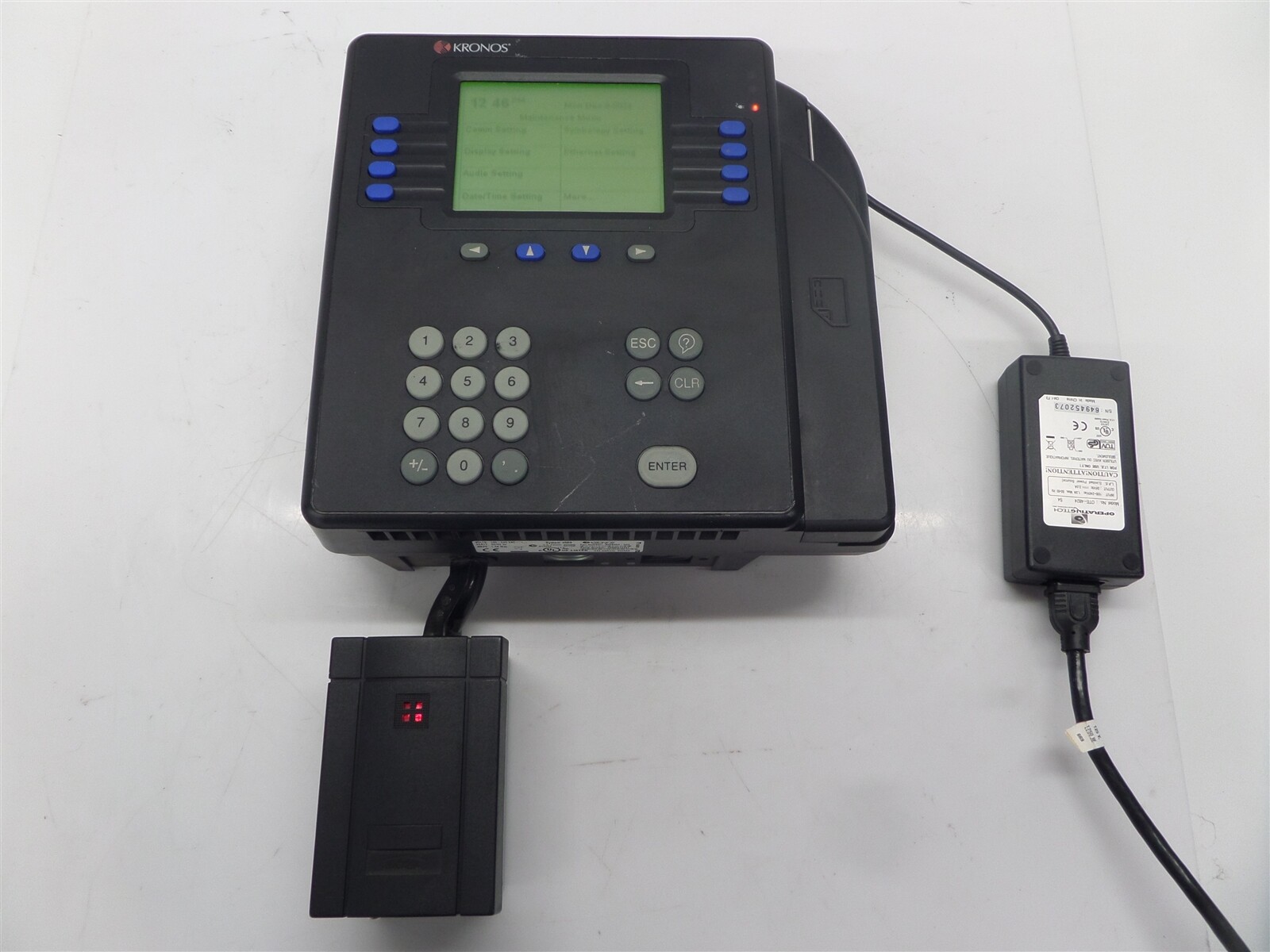Kronos 4500 Digital Employee Time Clock System 8602004-003 w