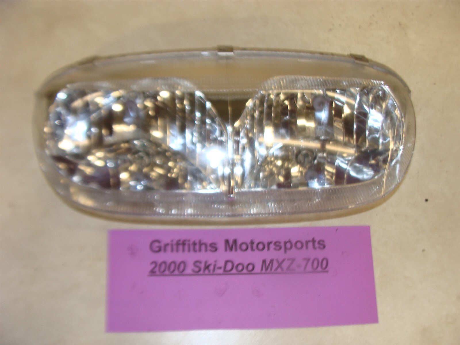 2000 SKI DOO MXZ 700 ZX chassis oem headlight w bulbs adjuster