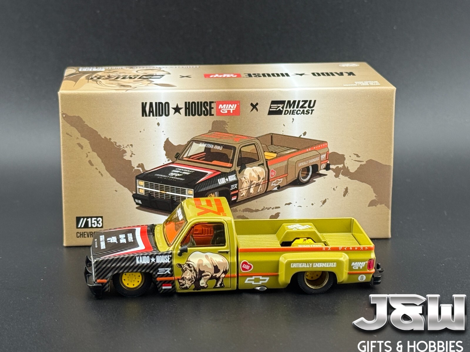 Kaido House x Mini GT x Mizu Diecast Chevy Silverado Sumatran