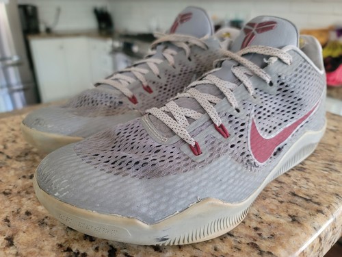 Nike Kobe 11 Lower Merion Wolf Grey/Team Red-Wolf 836183-006 Ace