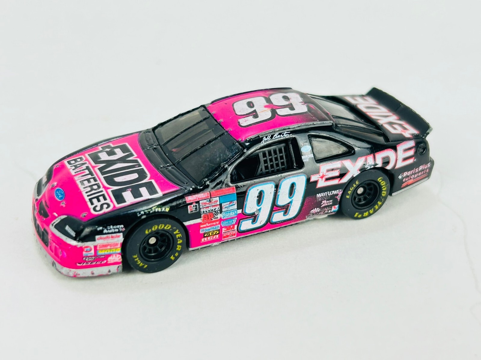 NASCAR #99 Jeff Burton EXIDE Batteries Car Mattel (1997) Hot
