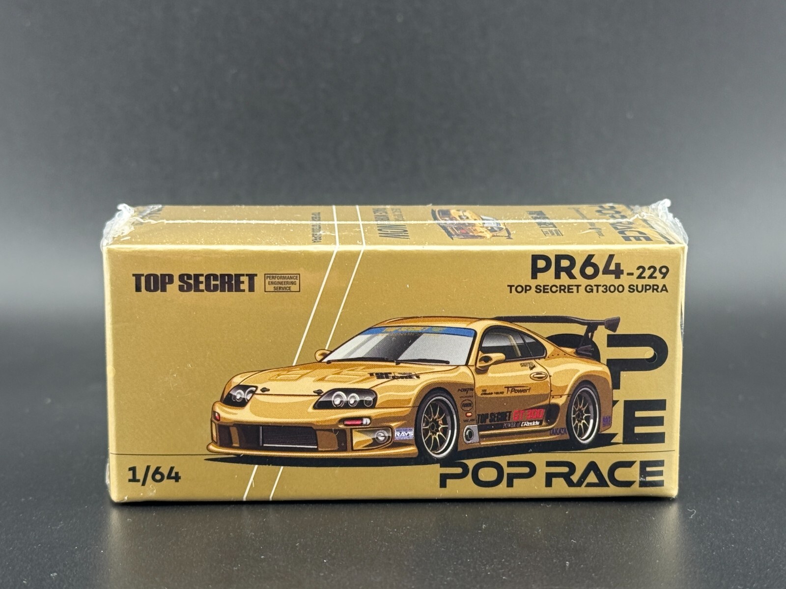 Pop Race Top Secret GT300 Supra (A80) Gold #229 1/64 | eBay
