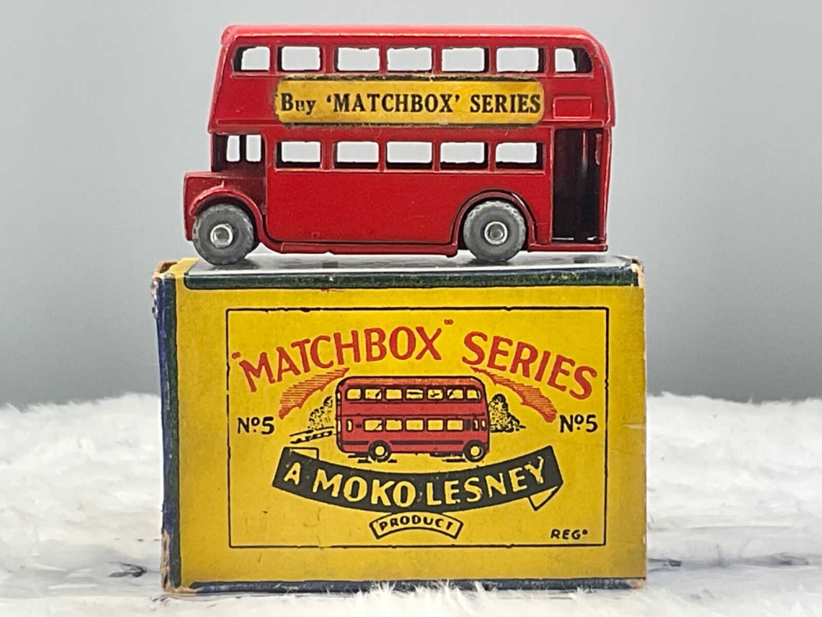 1950's Moko Matchbox Lesney #5A London bus,N,Mint in B boxAll