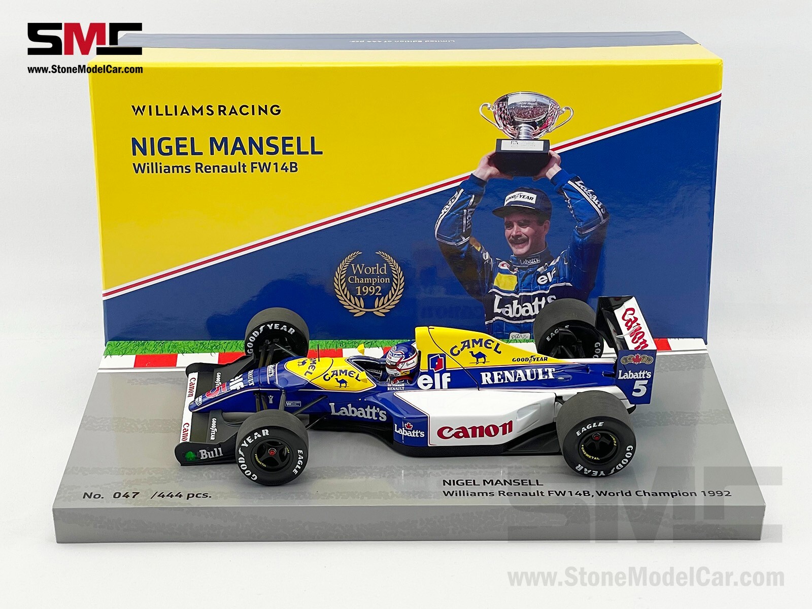 Williams F1 FW14B #5 Nigel Mansell 1992 World Champion 1:18