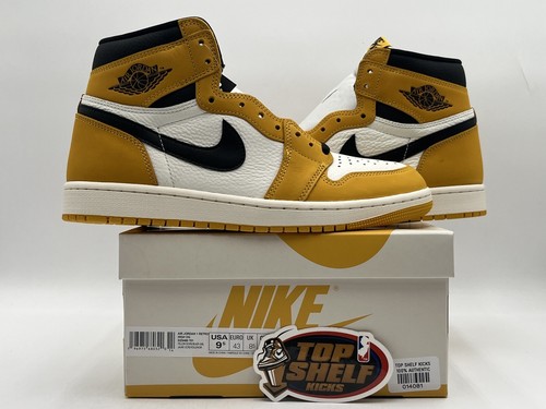 DS New Nike Air Jordan 1 High OG Yellow Ochre 2024 Size 9.5