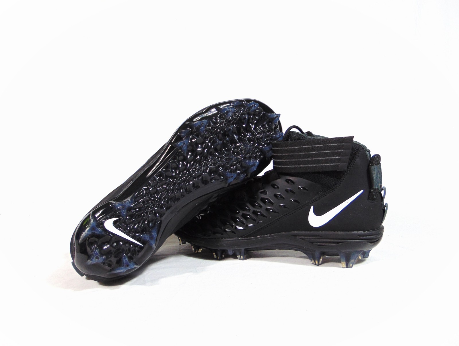 Nike Force Savage Pro 2 Black OREO Football Cleats Sz 8 NEW AH4000