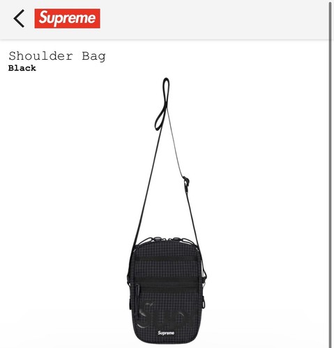SUPREME® Shoulder/ Side Bag Black 3M® SS24 | eBay