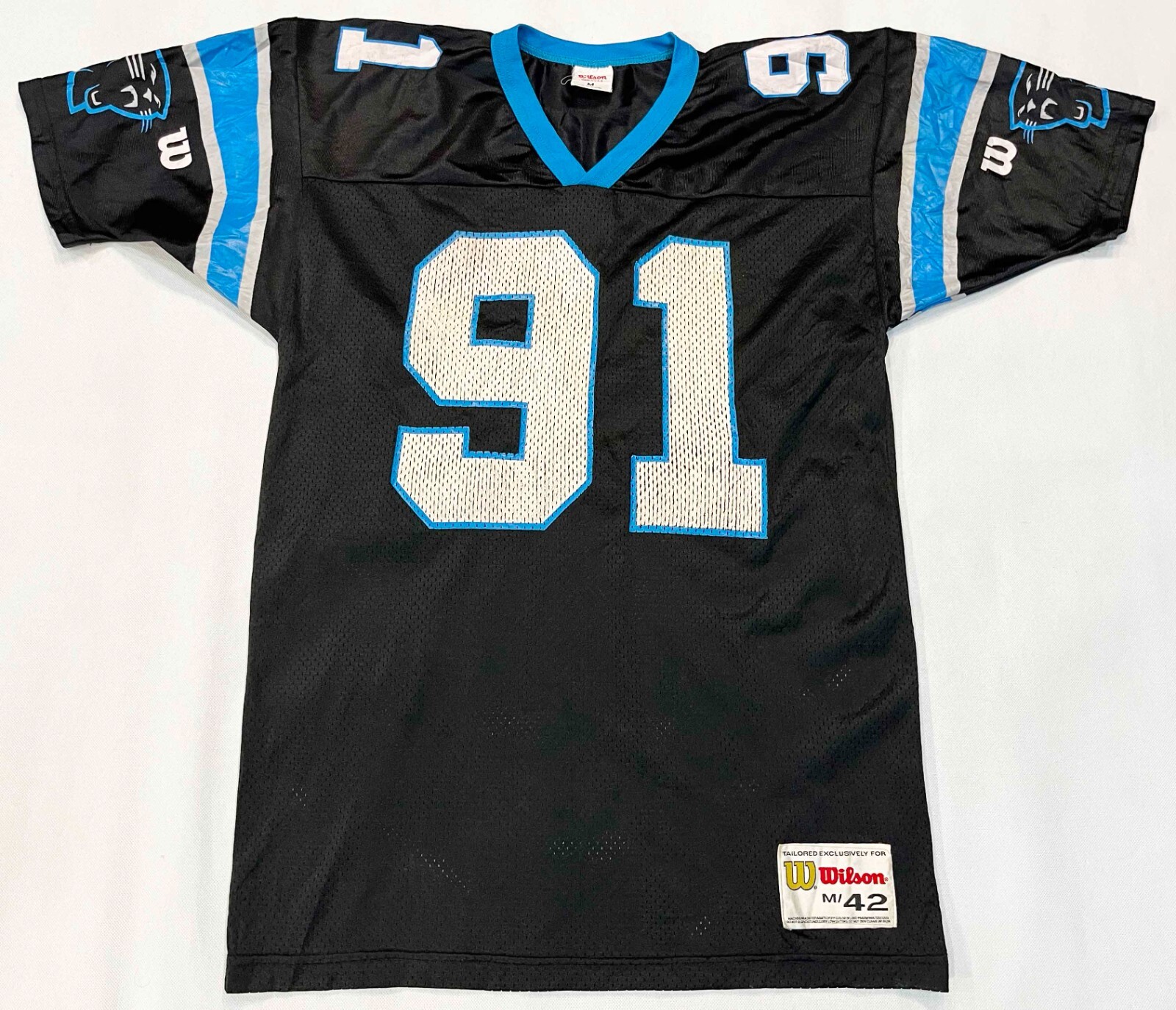 Vintage Wilson NFL Carolina Panthers K.GREENE #91 Football Jersey