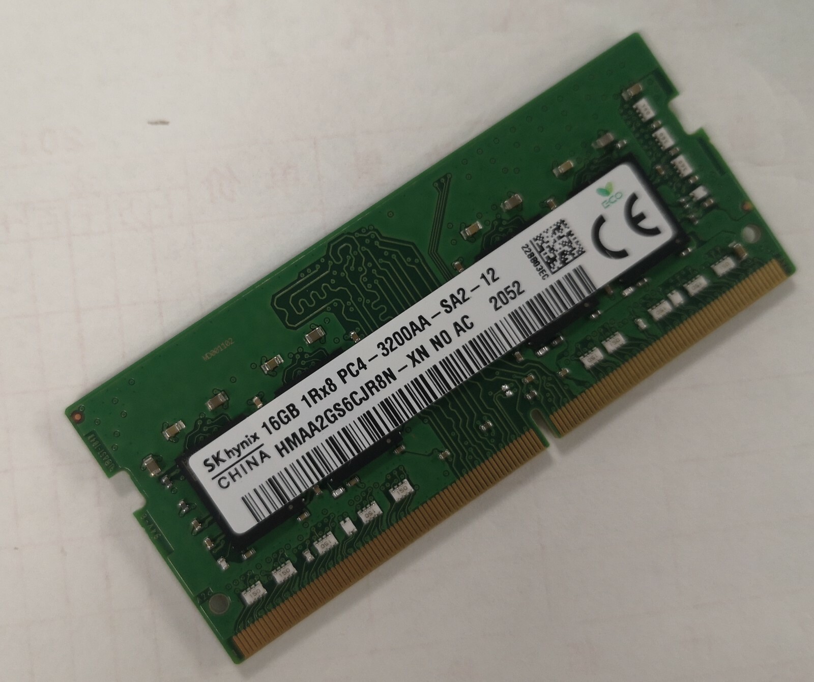 SK hynix 16GB DDR4 3200MHz Laptop SO-DIMM RAM 1Rx8 PC4-25600 for