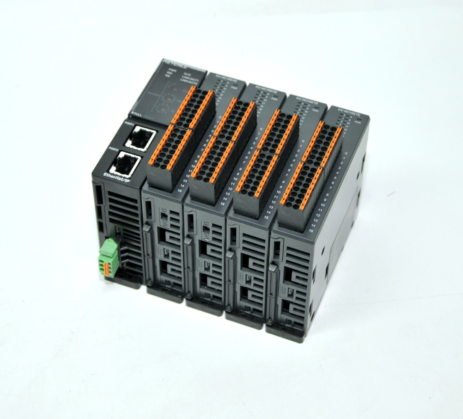 KEYENCE KV-EP02 + 2X KV-NC16EXE + 2X KV-NC16ETE, EtherNet/IP