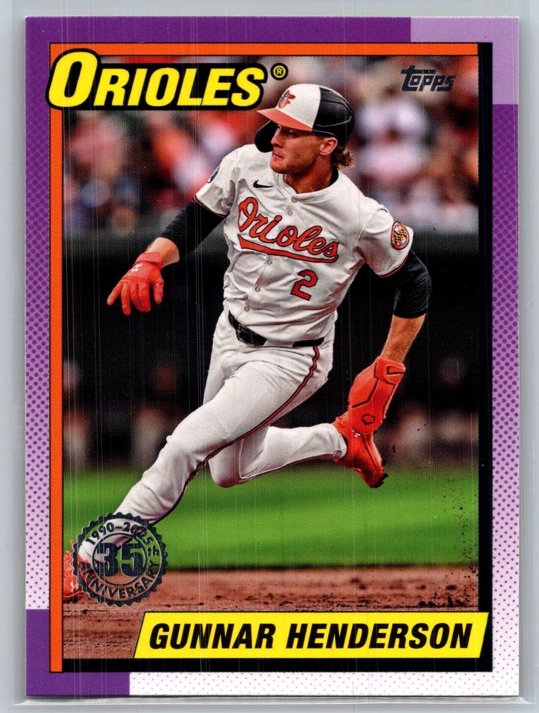 2025 topps baseball series 1 gunnar henderson 1990 topps 35th