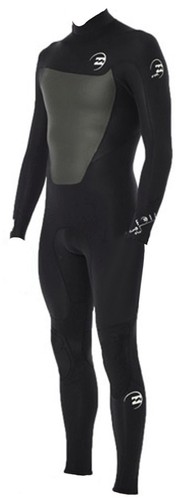 Men's Buell Surf RBZ Stealth 4/3 Full Wetsuit - Size XS Black