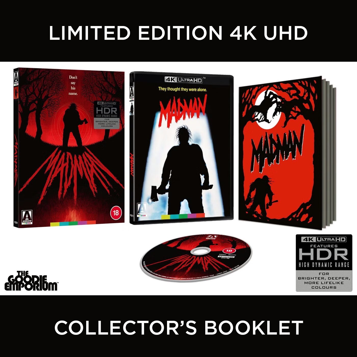 Madman UHD 4K Ultra HD 1981 Mad Man Marz Blu-ray Arrow Limited