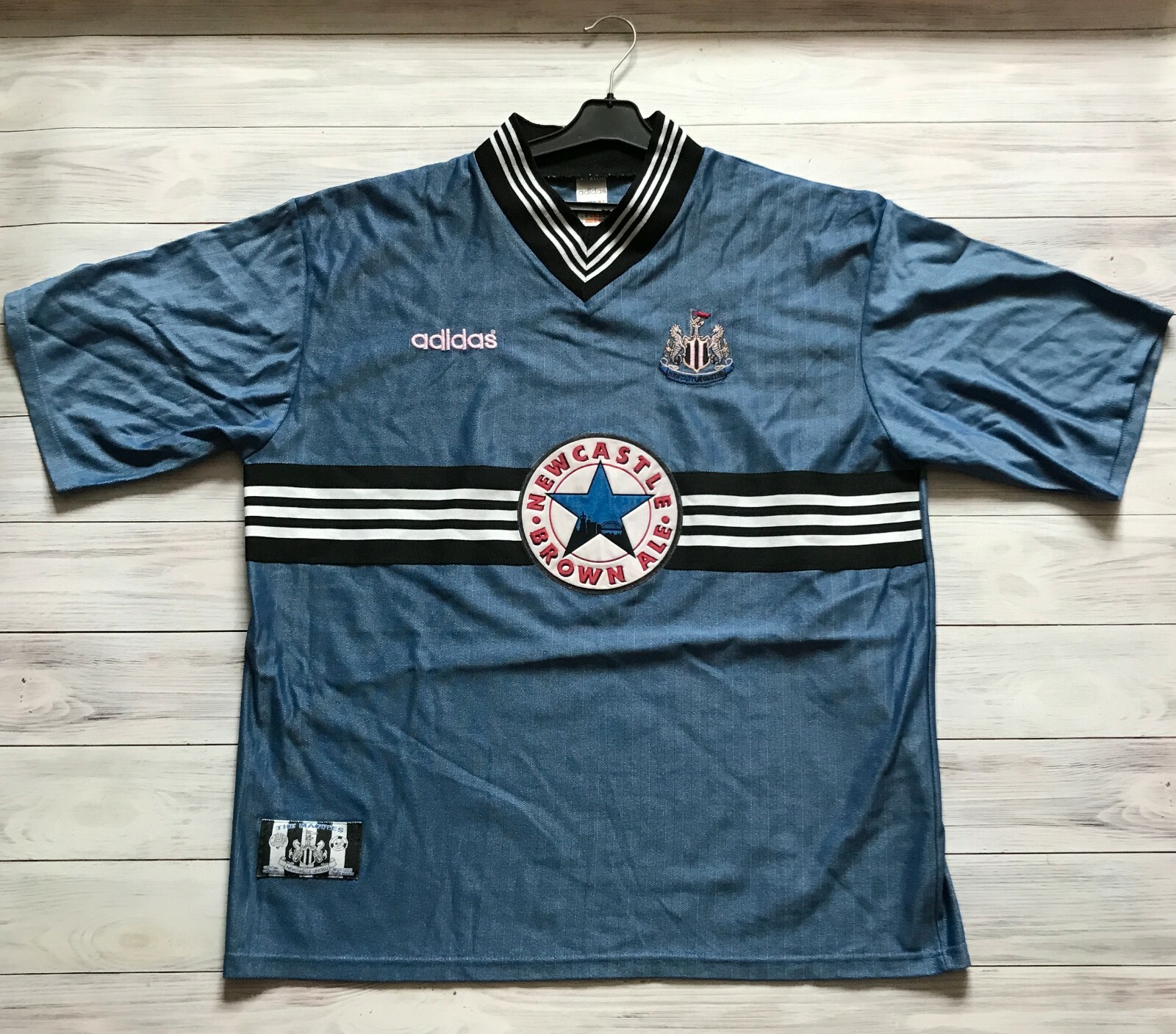 Newcastle United 1996 - 1997 Away football shirt jersey Adidas