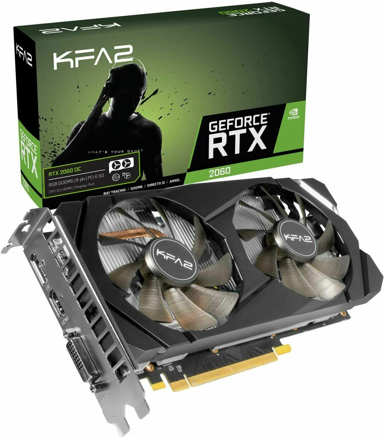 KFA2 NVIDIA GeForce RTX 2060 6GB PLUS Turing Graphics Card | eBay