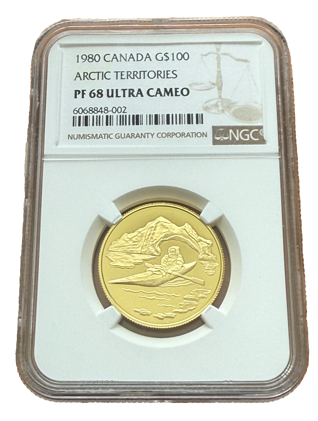 Canada 1980 Gold 1/2 oz 100 Dollars $100 NGC PF68UC Arctic