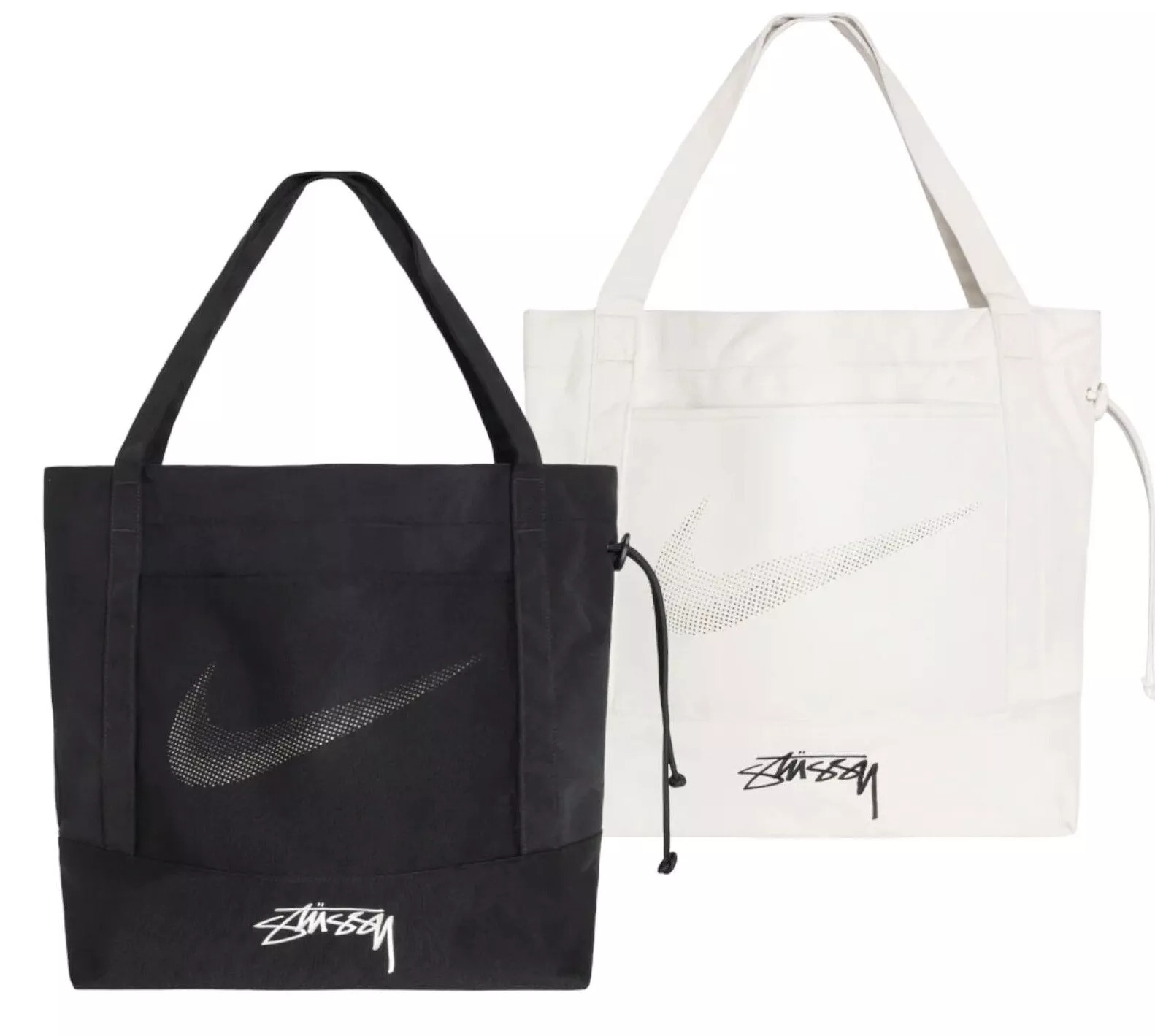 Stussy x Nike TOTE BAG BLACK / LIGHT BONE Limited RARE SD NEW | eBay