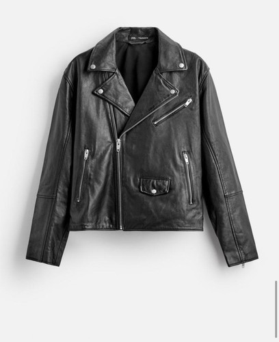 ZARA MENS LEATHER JACKET | eBay