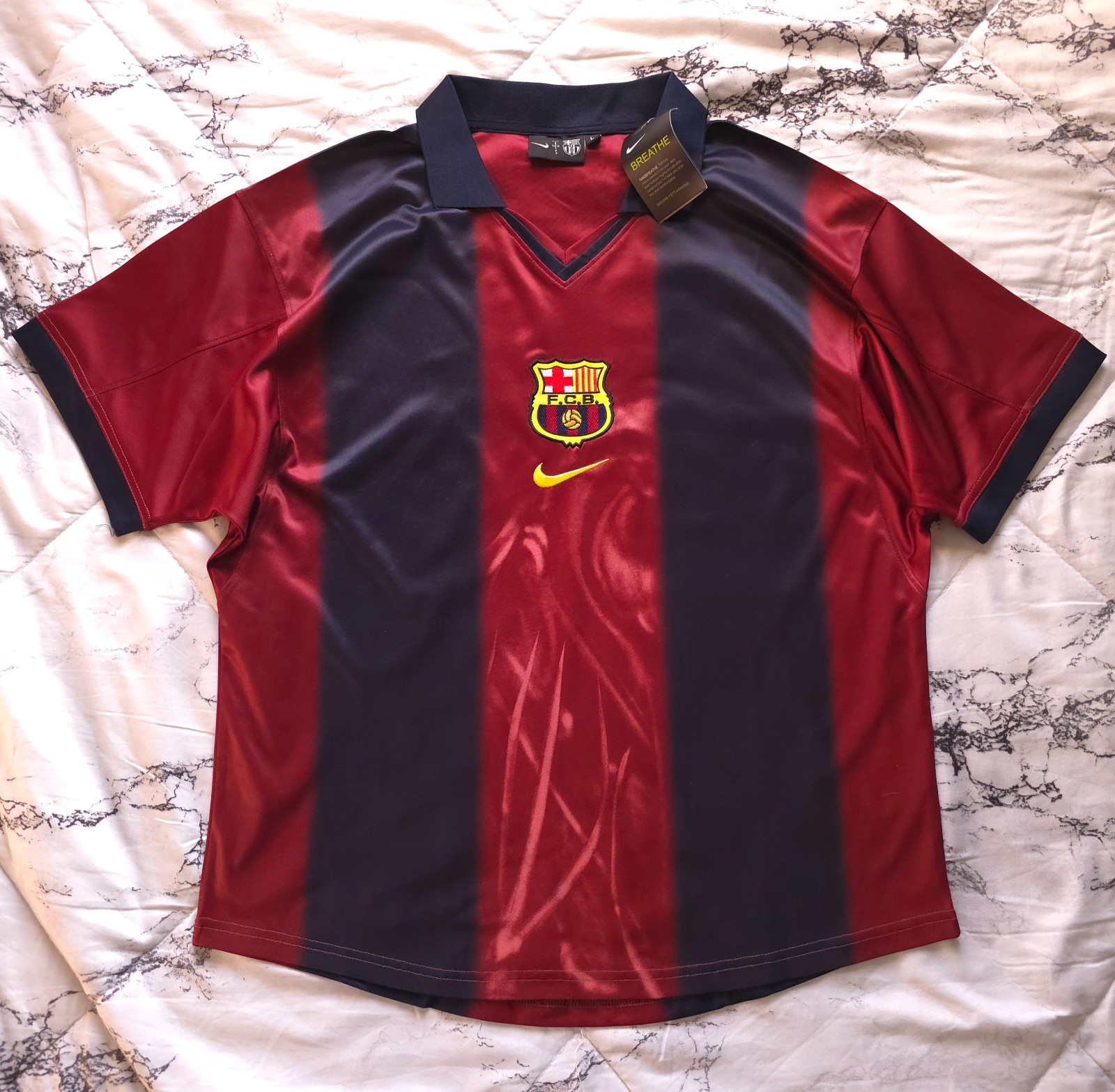 Barcelona Retro Travis Scott 2000/01 Home SKELETON JERSEY | eBay