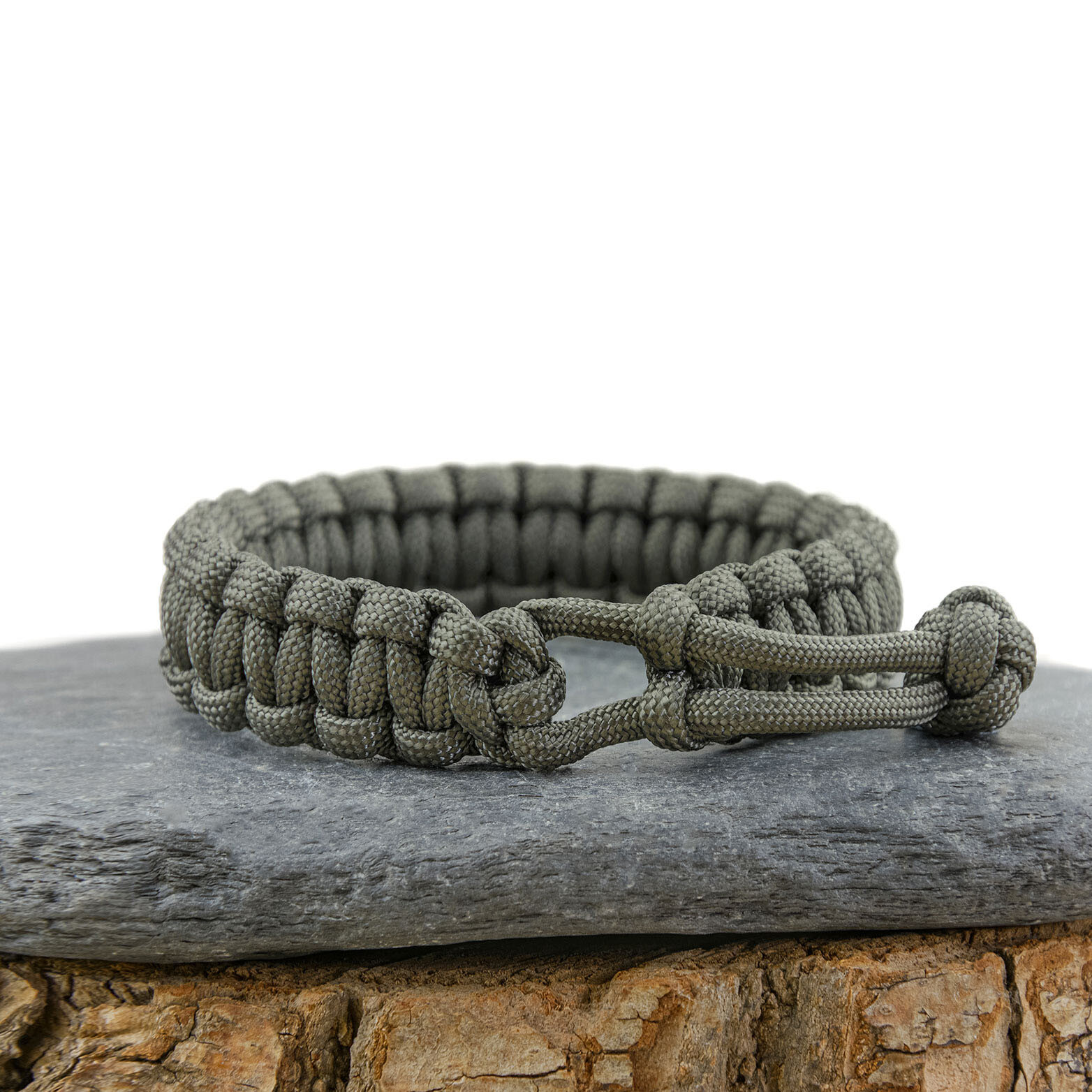 Paracord Survival Bracelet - Mad Max Style - Adjustable - Foliage