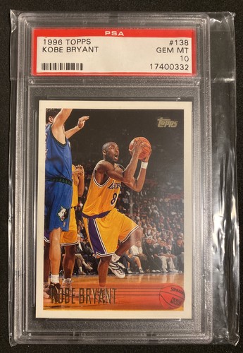 1996-97 Topps Kobe Bryant #138 Rookie HOF Lakers PSA 10 GEM MINT