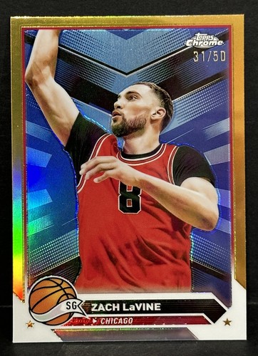 2024 Topps Chrome Basketball Zach LaVine Gold Refractor /50 | eBay